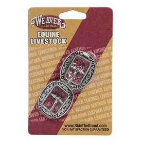 Weaver Leather 04010 Horse Shoe Brand Floral Buckle - 5/8"