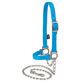 Weaver Leather Nylon Adjustable Sheep Halter with Chain Lead Weaver Leather Nylon Adjustable Sheep Halter with Chain Lead