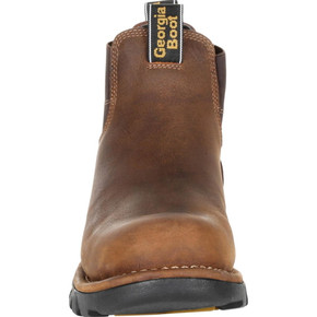 Georgia Boot Men's Eagle One Waterproof Chelsea Work Boots - Brown