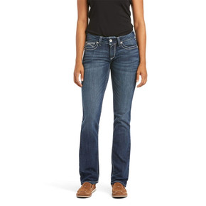Ariat Real Women's Mid Rise Stretch Ivy Stackable Straight Leg Jeans - Dresden Ariat Real Women's Mid Rise Stretch Ivy Stackable Straight Leg Jeans - Dresden