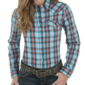 Wrangler Women's Assorted Long Sleeve Plaid Shirt Wrangler Women's Assorted Long Sleeve Plaid Shirt