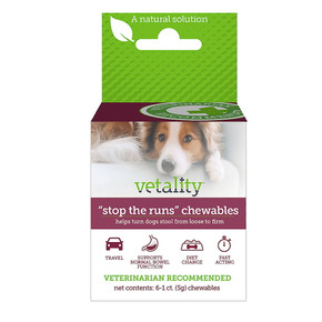 Vetality Stop the Runs Dog and Puppy Chews - 6 ct