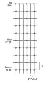 Red Brand Square Deal Non-climb Horse Fence Black Finish - 48" X 100' Red Brand Square Deal Non-climb Horse Fence Black Finish - 48" X 100'