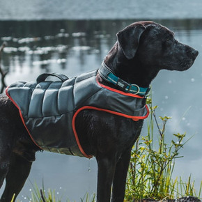 Terrain Dog Gray & Orange Dog Swimming Vest - Small