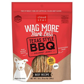 Cloud Star Wag More Bark Less Beef Recipe Jerky Dog Treat - 10 Oz