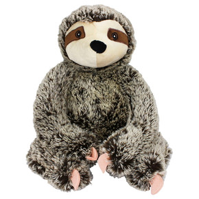 Multipet Jumbo Sitting Sloth Dog Toy - 14"