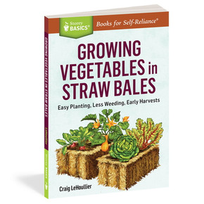 Workman Growing Vegetables in Straw Bales Gardening Book
