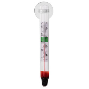 Aquatop Floating Glass Aquarium Thermometer with Suction Cup Mount