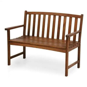 Plow & Hearth Lancaster Eucalyptus Wood Bench - Natural