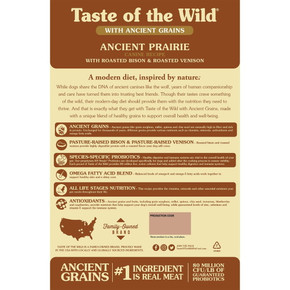 Taste Of The Wild Ancient Prairie Dog Food - 28 lb