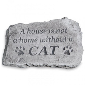 Massarelli's A House Is Not A Home-cat Garden Stone - 10" X 7"