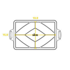 Lodge Seasoned Cast Iron Baking Pan - 15-1/2" X 10-1/2"