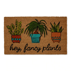 Design Imports Hey There Fancy Plants Doormat - 18" X 30"