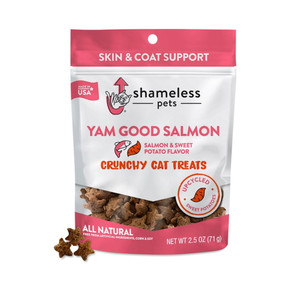 Shameless Pets Yam Good Salmon Crunchy Cat Treats - 2.5 Oz