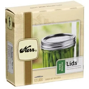 Kerr Wide Mouth Canning Jar Lid - 12 Pk Kerr Wide Mouth Canning Jar Lid - 12 Pk