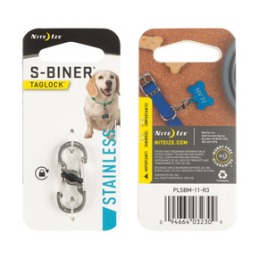 Nite Ize S-biner Taglock - Stainless Steel Nite Ize S-biner Taglock - Stainless Steel