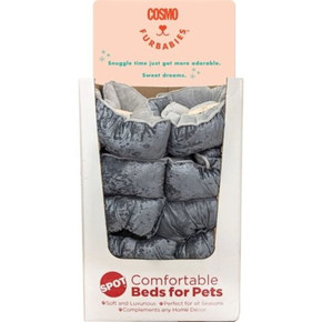 Cosmo Furbabies Comfortable Velvet Step In Pet Bed - 26"