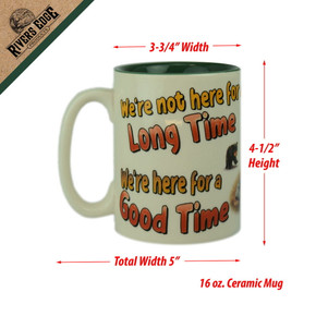 Rivers Edge Rv Good Time Ceramic Mug - 16 Oz