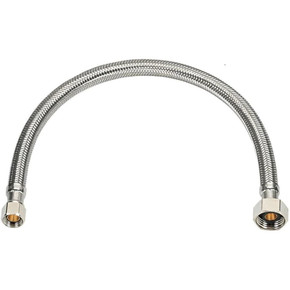 Homewerks Braided Stainless Steel Faucet Connector - 3/8" X 1/2" X 20"