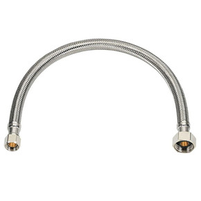 Homewerks Braided Stainless-steel Faucet Connector - 3/8" X 1/2" X 30" Homewerks Braided Stainless-steel Faucet Connector - 3/8" X 1/2" X 30"