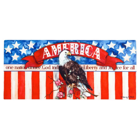 Evergreen Enterprises God Bless America Eagle Sassafras Switch Mat - 22"