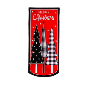 Evergreen Enterprises Christmas Tree Trio Textile Decor Flag