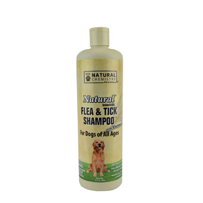 Miracle Care Natural Flea & Tick Shampoo for Dogs with Oatmeal - 16.9 oz