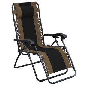 Seasonal Trends Gravity Relaxing Chair - Black/Tan