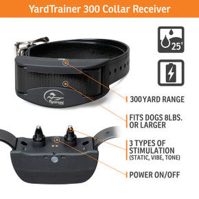 SportDOG YardTrainer 300 e-Collar - 2-5/8" X 1-1/4" X 1-1/4"