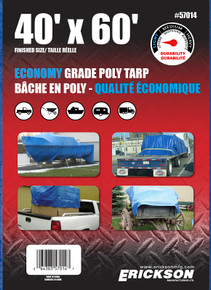 ERICKSON Economy Grade 40'X60' BLUE TARP