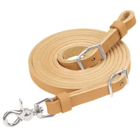 Horizons Flat Roper Reins, 5/8″ X 8′, With Scissor Snap