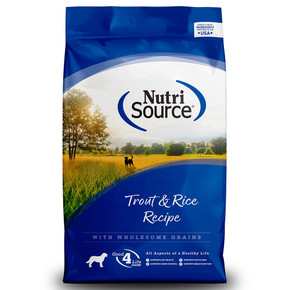 Nutri Source Pet Foods Trout & Rice Recipe for Dog - 26 lb