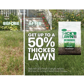 Scotts Turf Builder Thick'R Lawn Sun & Shade Fertilizer - 12 lb