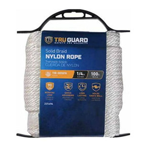 Tru-Guard Smooth Braided Nylon Rope - 1/4" X 100'