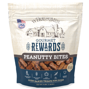 Wholesomes Gourmet Rewards Dog Treats Peanutty Bites