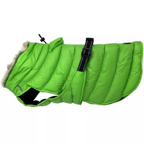 Doggie Designs Alpine Extreme Weather Puffer Coat for Dog - Lime Green