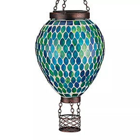 Regal Art & Gift Mosaic Hot Air Balloon Solar Lantern