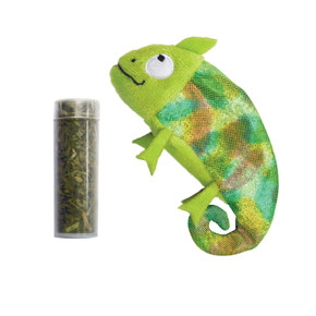 Kong Refillables Chameleon Cat Toy - 5" X 3"