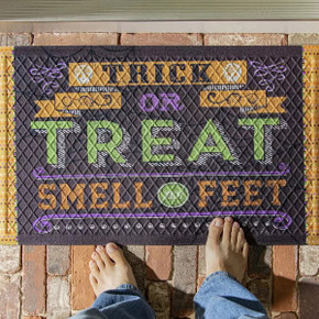 Evergreen Enterprises Trick or Treat Smell My Feet Embossed Floor Mat