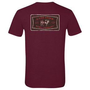 Hooey Men's Rank Stock Short Sleeve T-Shirt - Maroon