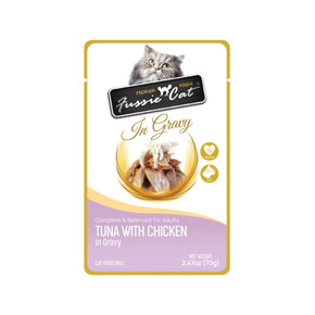 Fussie Tuna with Chicken in Gravy Pouch - 2.47 oz