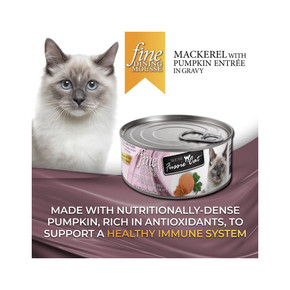 Fussie Cat Mackerel with Pumpkin Entree Mousse Fine Dining Can - 2.47 oz