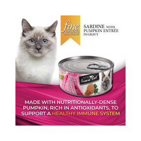 Fussie Cat Sardine with Pumpkin Entree Mousse Fine Dining Can - 2.47 oz