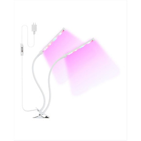 ‎Cyber Tech Lighting Dual Head LED Clamp Grow Light - 15 w