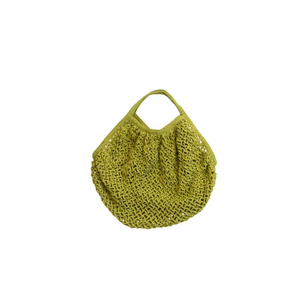 Creative Co-op Women's Bistro Cotton Crocheted Market Bag - 15" - Assorted
