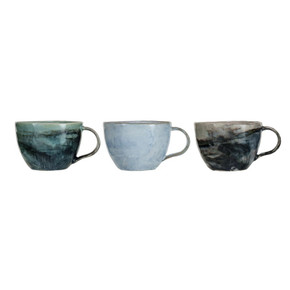 Creative Co-op Abode Reactive Glaze Stoneware Mug - 10 oz - Assorted