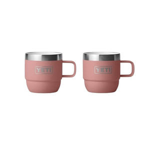 Yeti Rambler Espresso Stackable Mugs - 6 oz - 2 pk - Sandstone Pink