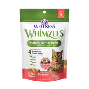 Whimzees Chicken & Salmon Flavor Natural Cat Dental Treats - 4.5 oz
