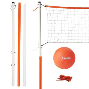 Franklin Sports Volleyball Set with Portable Net + Ball - Starter