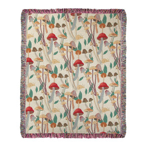 Manual Fungi Field Trip Collection Tapestry Throw - 50" X 60"